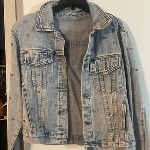 Rhinestone Denim Jacket